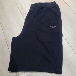 Fila Men's Flannel Athletic Shorts Elastic Waistband Medium Black Athleisure